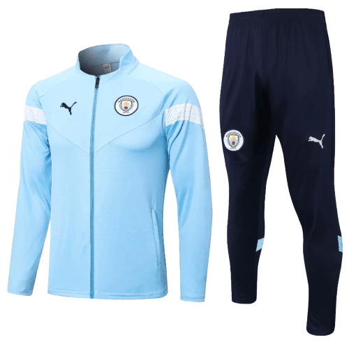 Agasalho de Viagem Manchester City - Masculino - Azul Claro - Manto Club