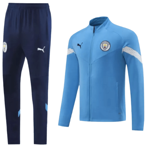Agasalho de Viagem Manchester City - Masculino - Azul Claro - Manto Club