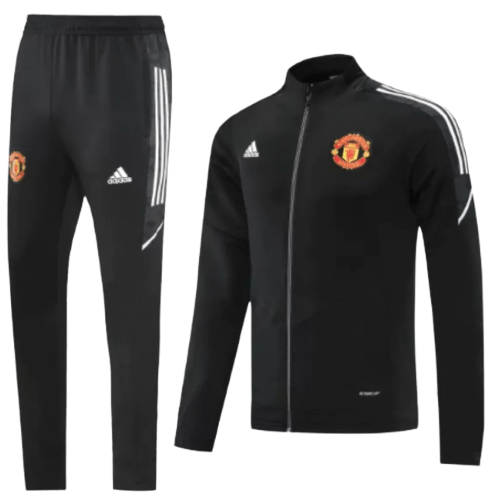Agasalho de Viagem Manchester United - Masculino - Preto e Branco - Manto Club