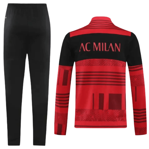 Agasalho de Viagem Milan - Masculina - Preto e Vermelho - Manto Club
