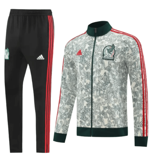 Agasalho de Viagem Seleção México - Masculino - Branco e Verde - Manto Club