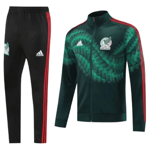 Agasalho de Viagem Seleção México - Masculino - Verde e Verde Escuro - Manto Club