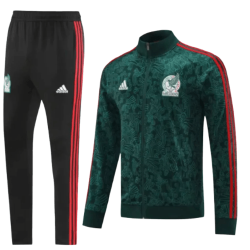 Agasalho de Viagem Seleção México - Masculino - Verde e Vermelho - Manto Club