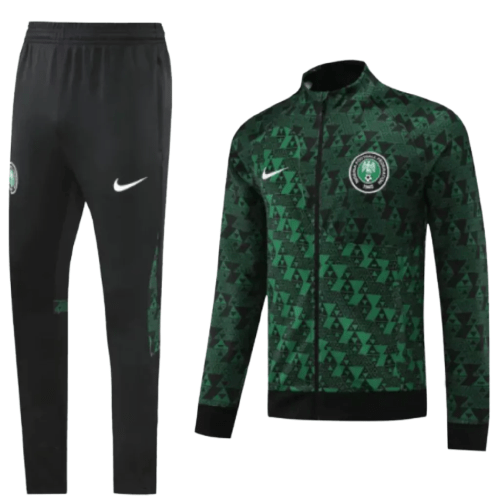 Agasalho de Viagem Seleção Nigéria - Masculino - Preto e verde - Manto Club