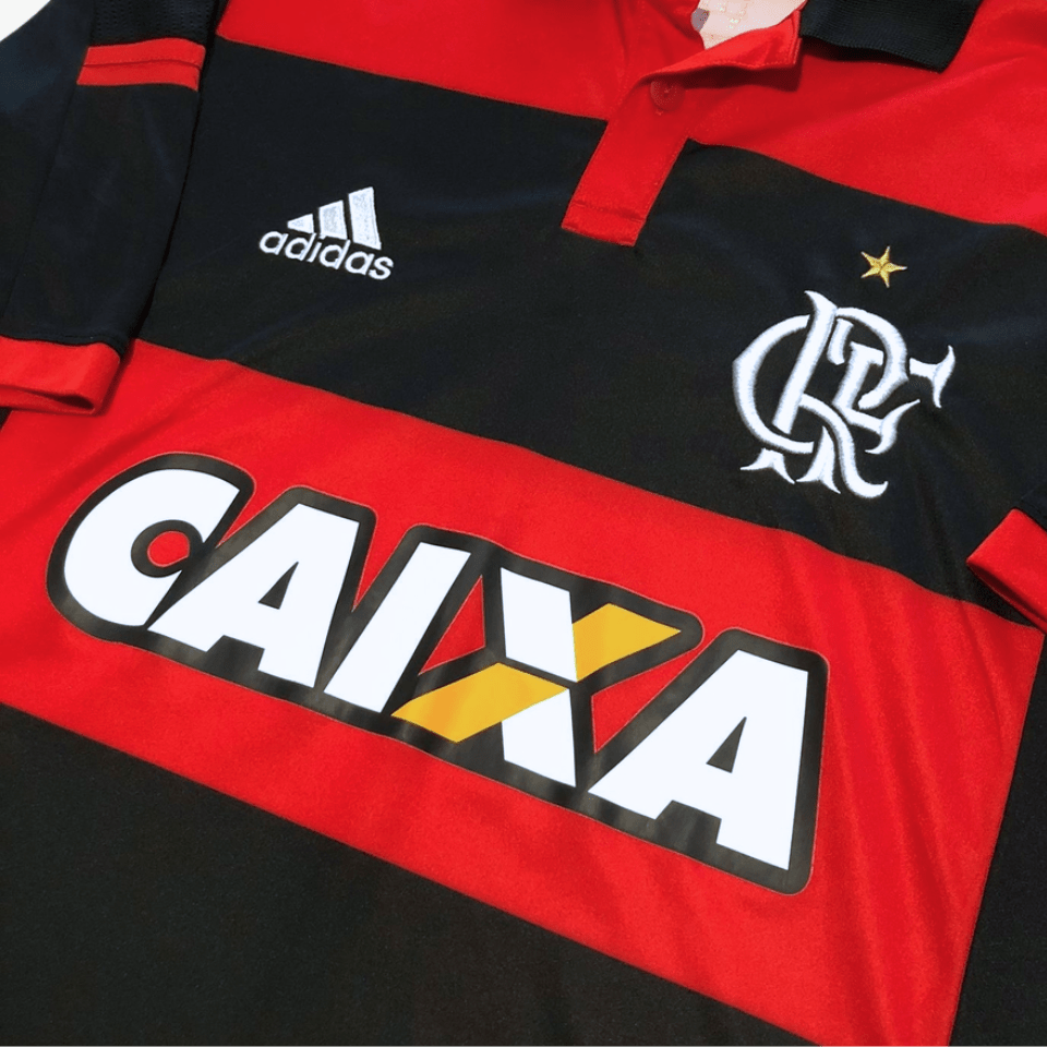 Camisa Adidas Flamengo 2014 I Retrô com Patrocinadores - Manto Club