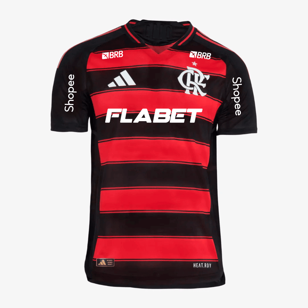 Camisa Adidas Flamengo 2025/26 I Authentic Com Patrocínios - Manto Club