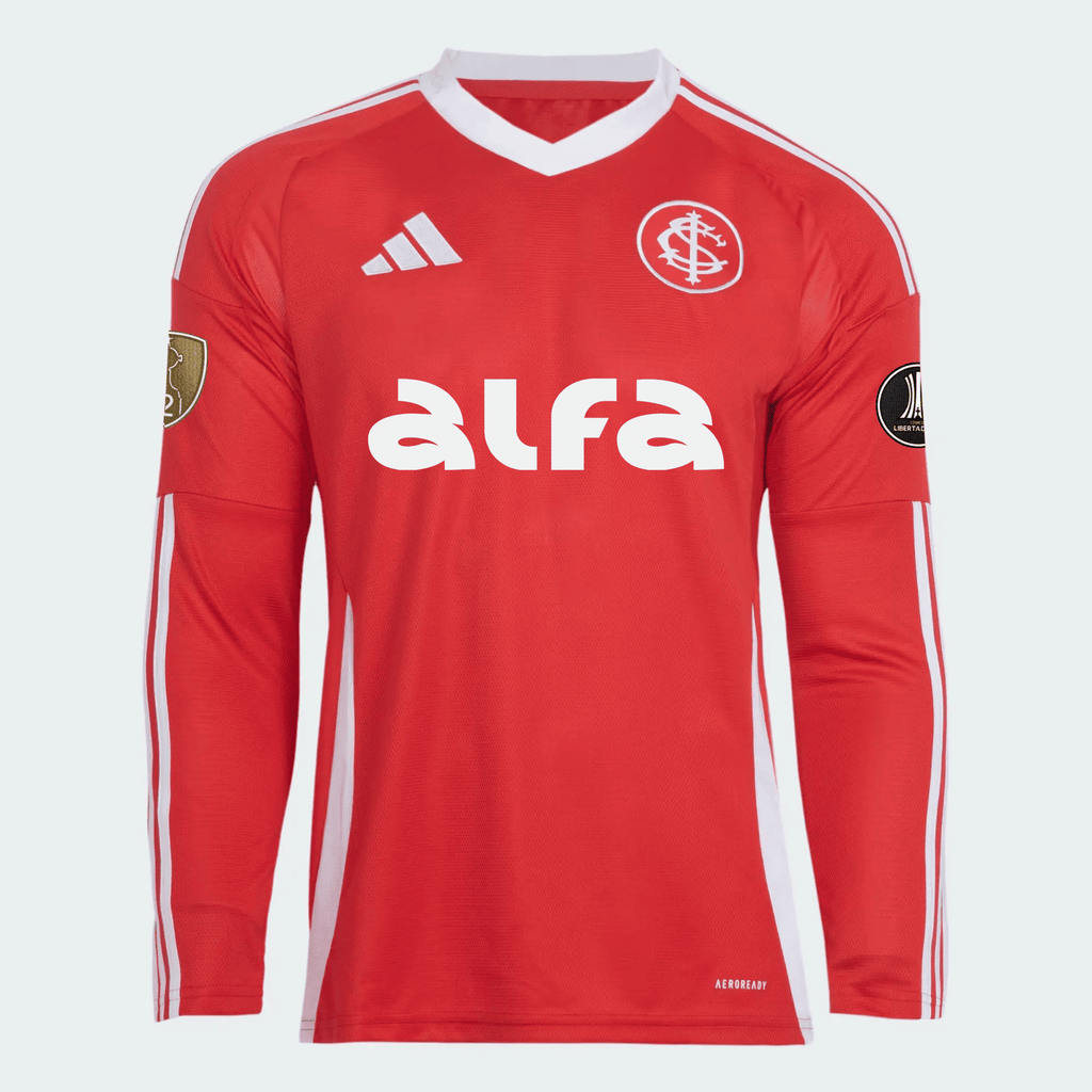 Camisa adidas Internacional Manga Longa 2025/26 I Com Patrocínios - Manto Club