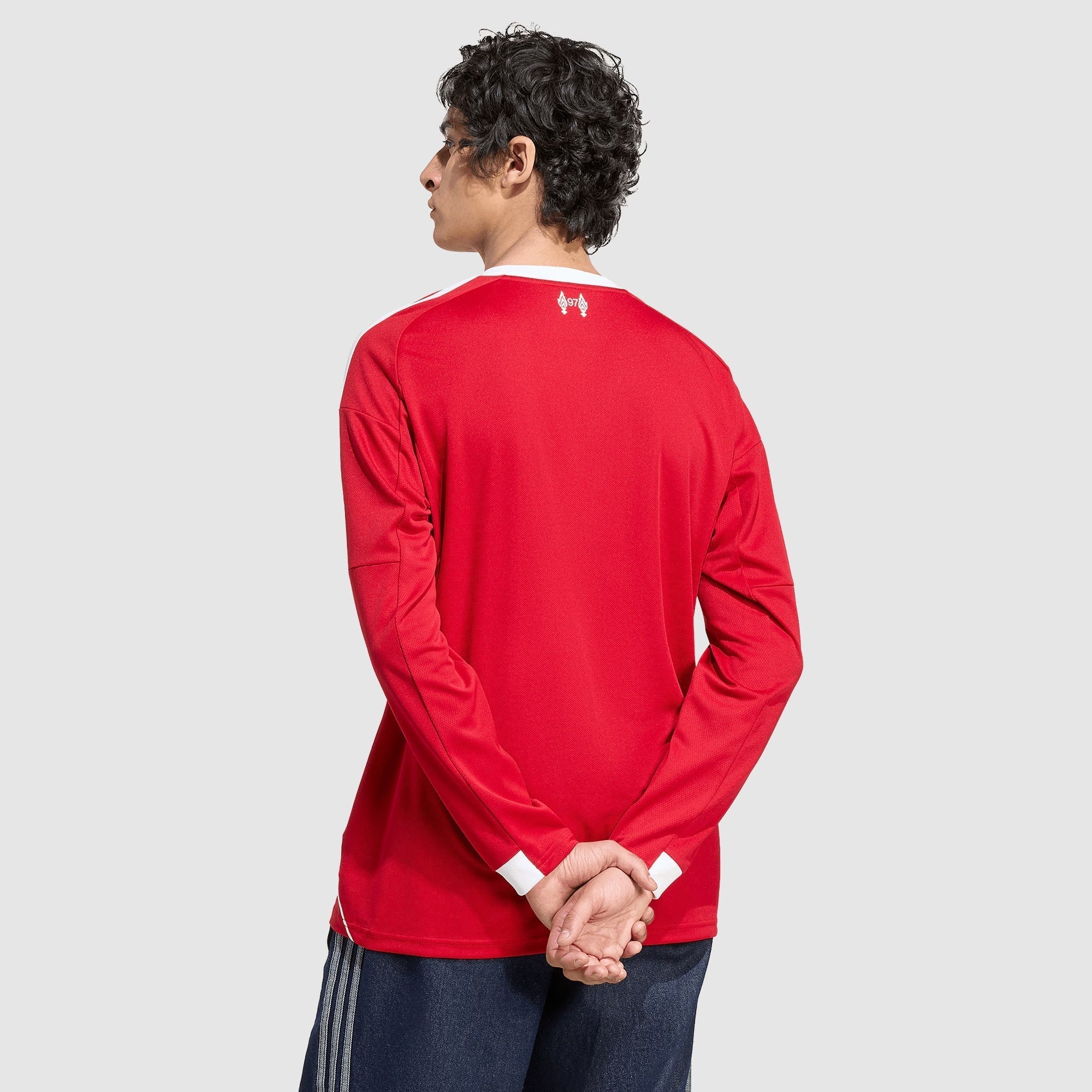 Camisa adidas Liverpool 2025/26 I Manga Longa - Manto Club
