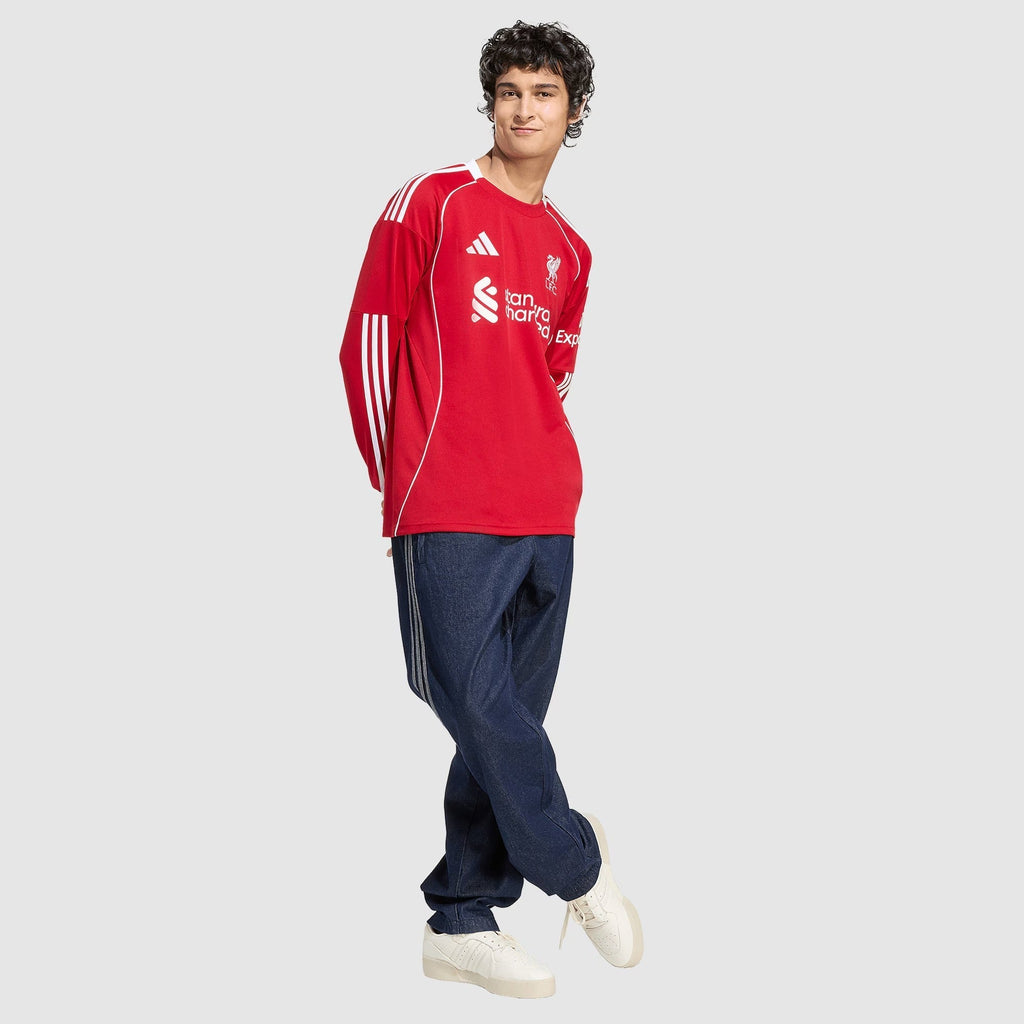 Camisa adidas Liverpool 2025/26 I Manga Longa - Manto Club