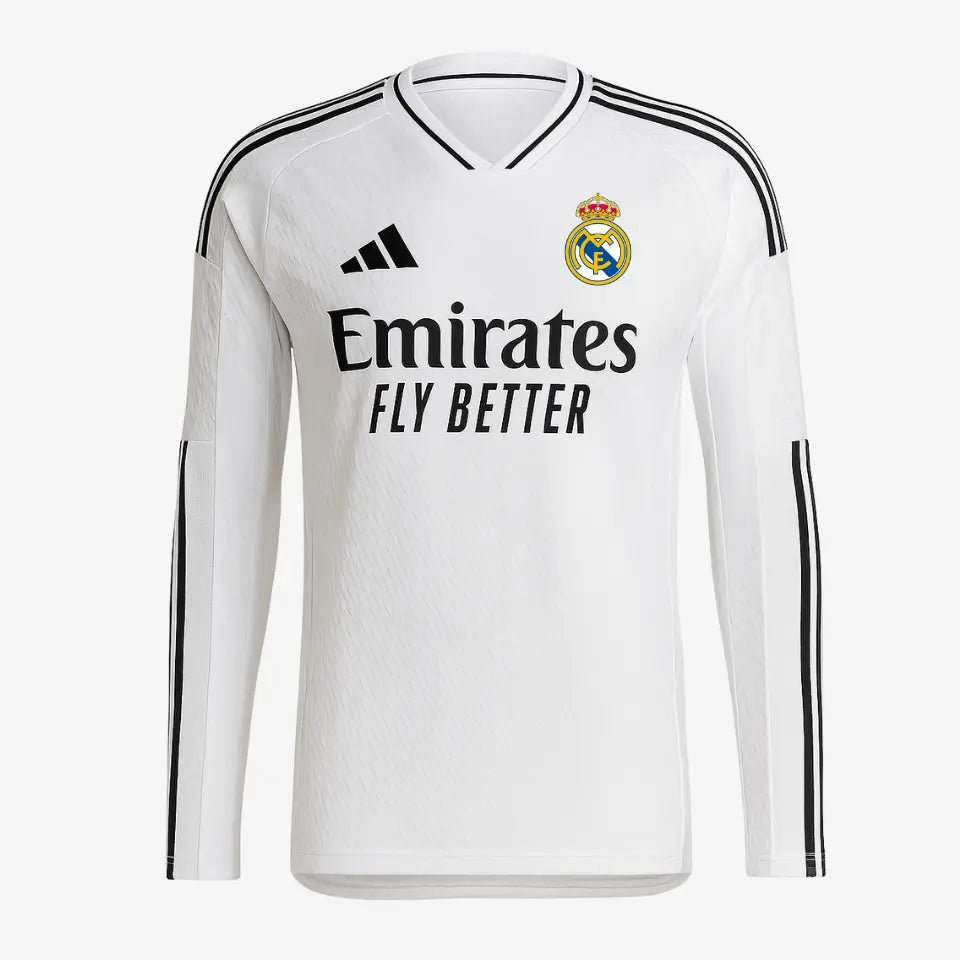 Camisa adidas Real Madrid 2024/25 I Manga Longa Jogador - Manto Club