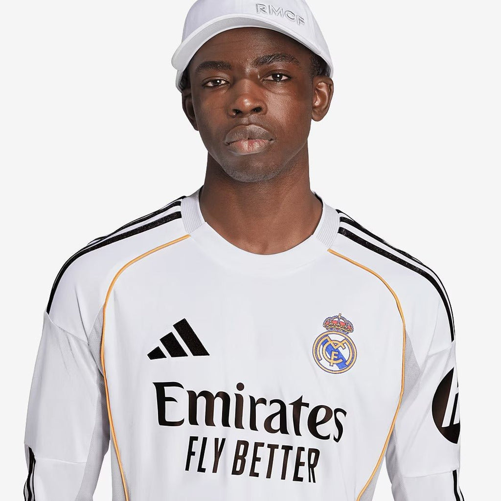 Camisa adidas Real Madrid 2025/26 I Manga Longa - Manto Club