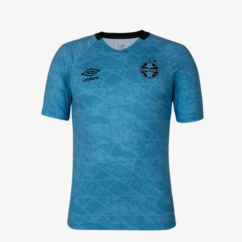 Camisa Aquecimento Umbro Grêmio 2025/26 - Manto Club
