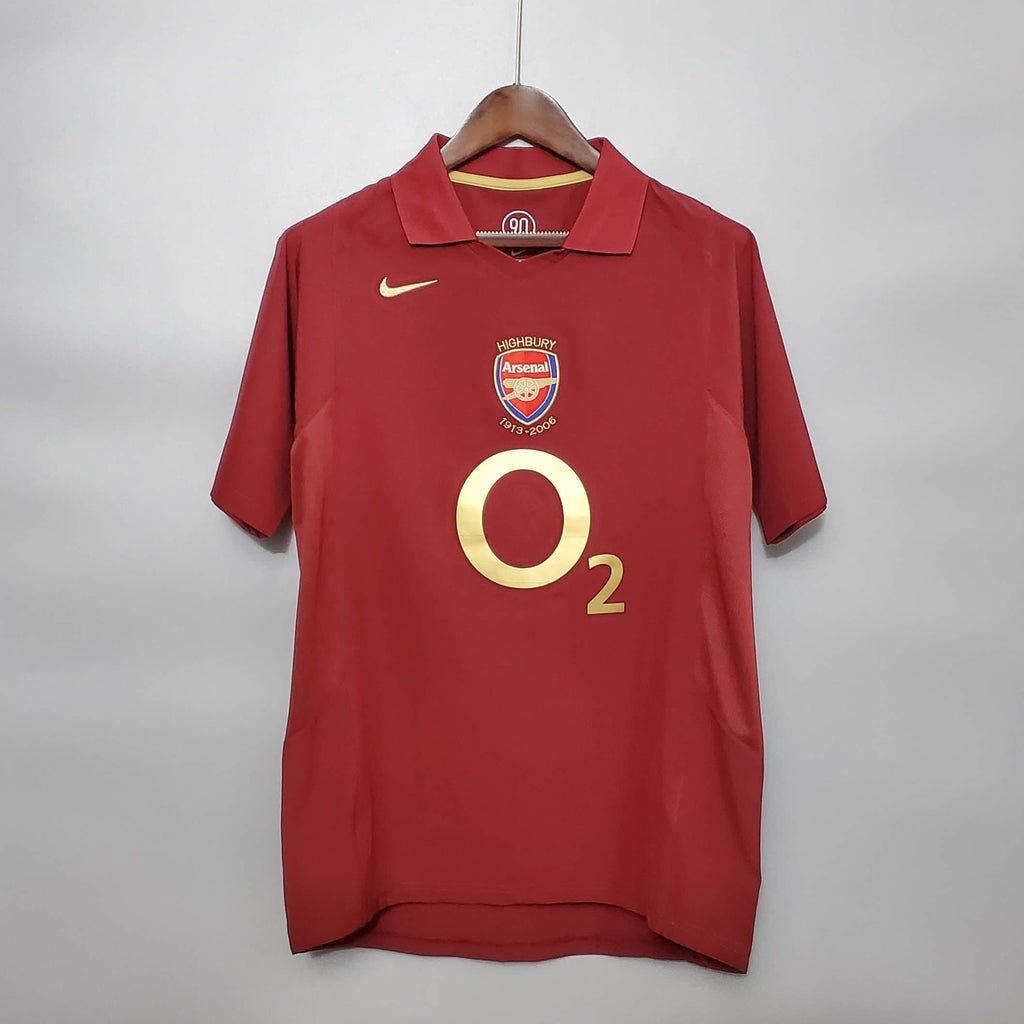 Camisa Arsenal Retrô 2005/2006 Vinho - Nike - Manto Club