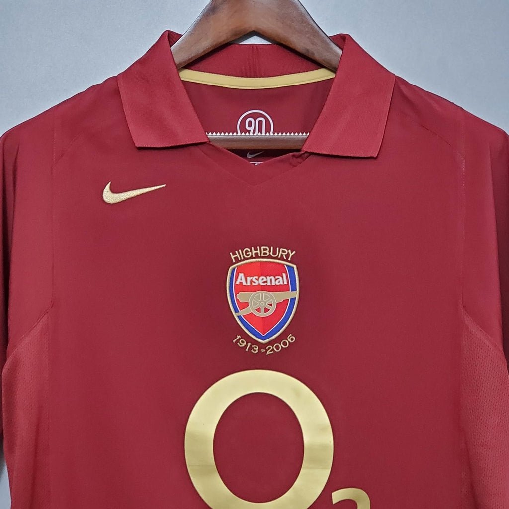 Camisa Arsenal Retrô 2005/2006 Vinho - Nike - Manto Club
