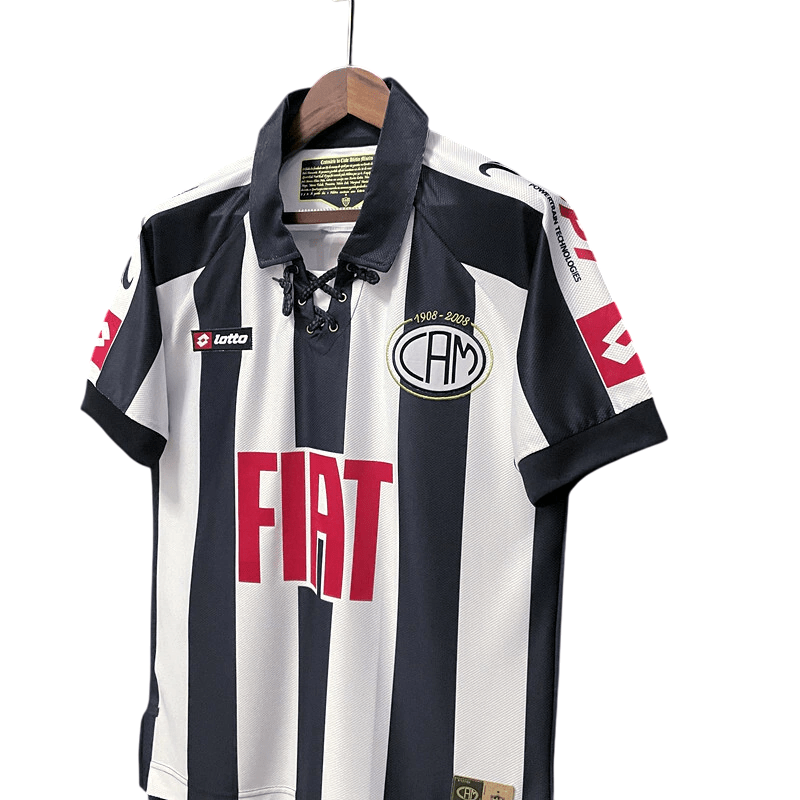 Camisa Atlético Mineiro Centenário Retrô 2008 Preta e Branca - Lotto - Manto Club