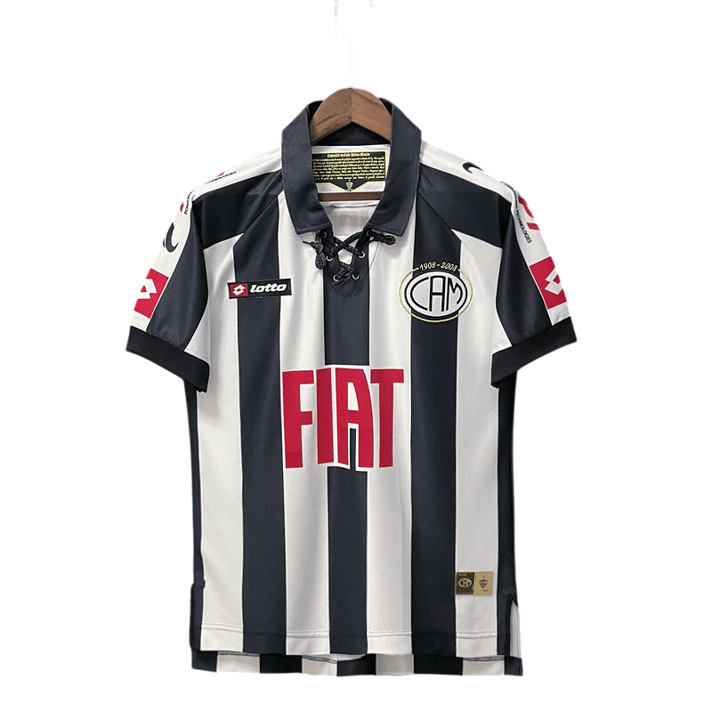 Camisa Atlético Mineiro Centenário Retrô 2008 Preta e Branca - Lotto - Manto Club