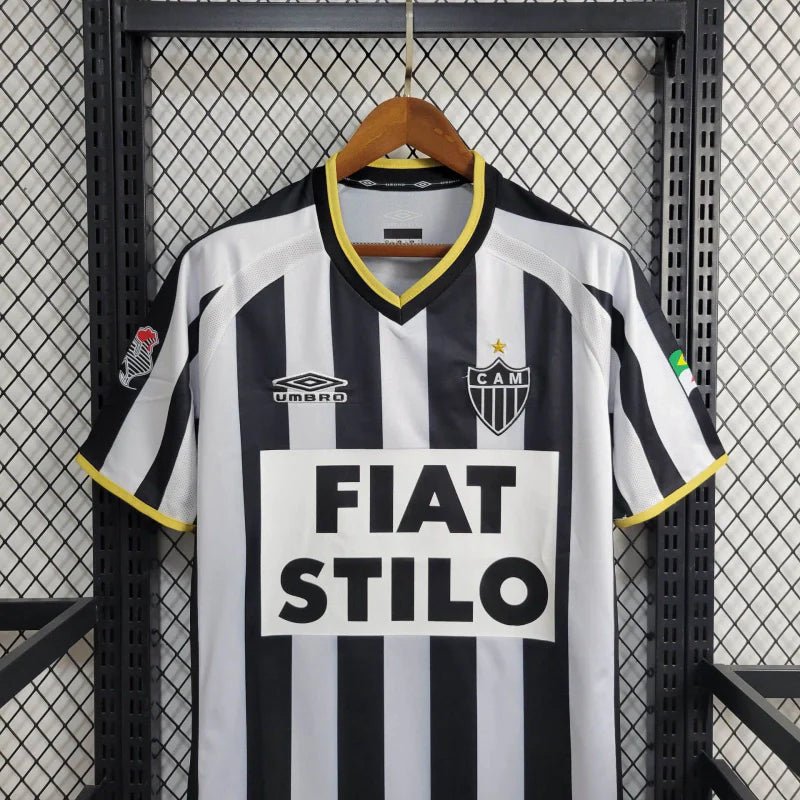 Camisa Atlético Mineiro Home Retrô 2003 Preta e Branca - Umbro - Manto Club