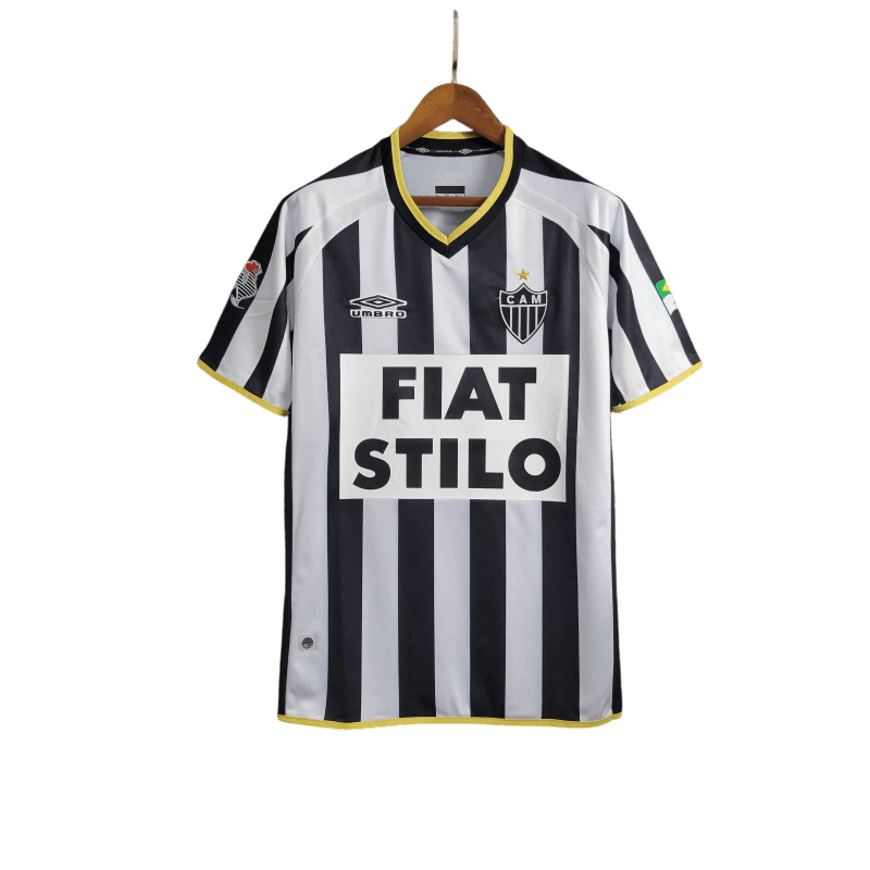 Camisa Atlético Mineiro Home Retrô 2003 Preta e Branca - Umbro - Manto Club