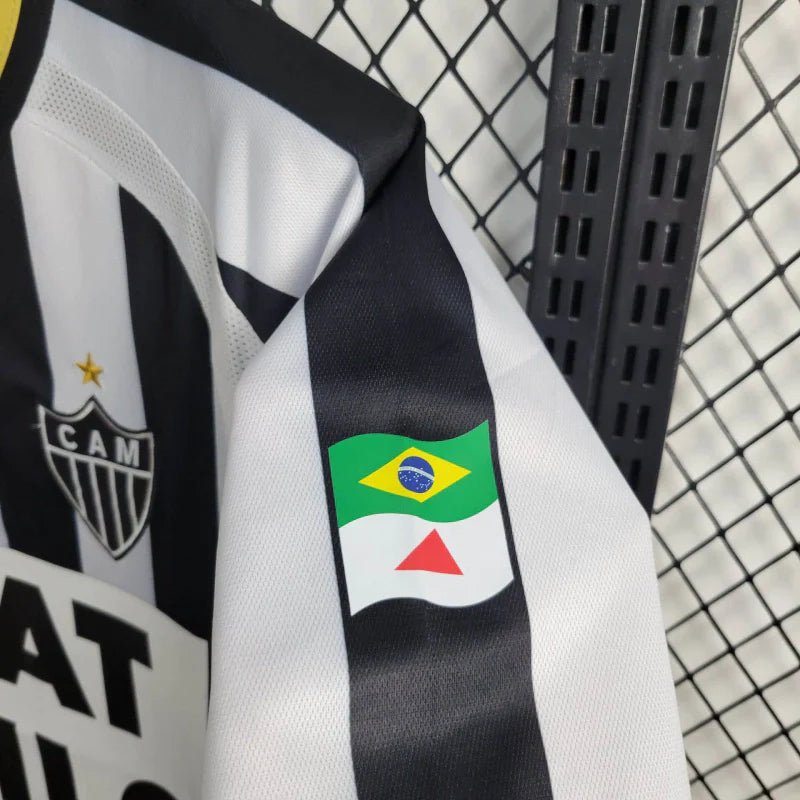 Camisa Atlético Mineiro Home Retrô 2003 Preta e Branca - Umbro - Manto Club