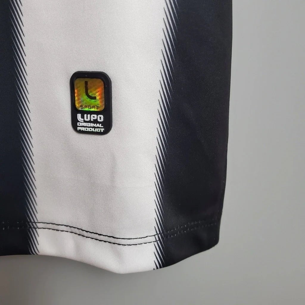 Camisa Atlético Mineiro Home Retrô 2013 Patch da Libertadores - Preta e Branca - Lupo - Manto Club