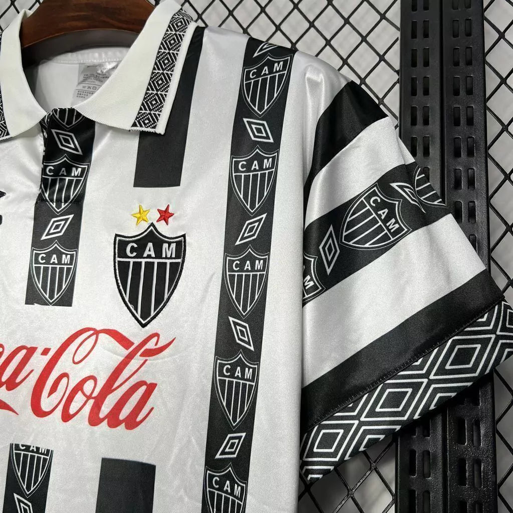 Camisa Atlético Mineiro Retrô 1995 Preta e Branca - Umbro - Manto Club