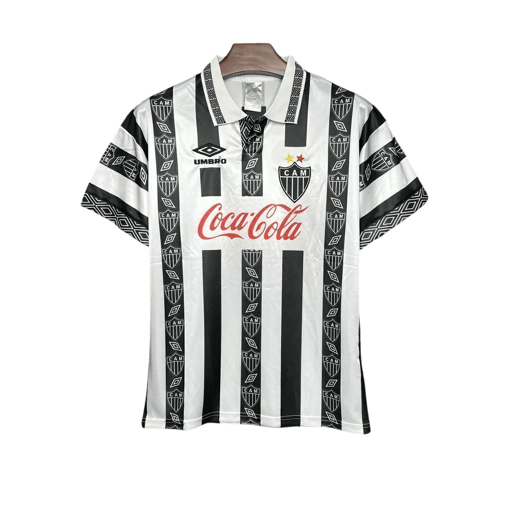 Camisa Atlético Mineiro Retrô 1995 Preta e Branca - Umbro - Manto Club