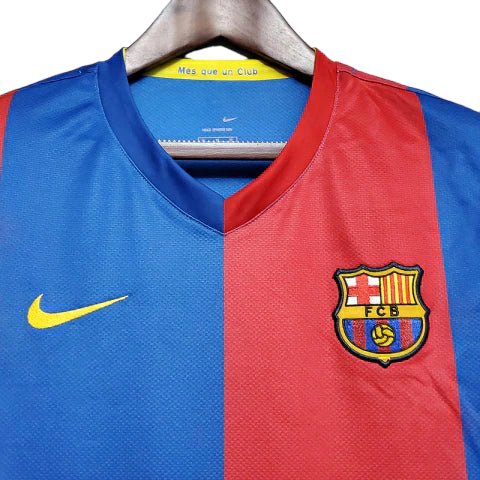 Camisa Barcelona Retrô 2006/2007 Azul e Grená - Nike - Manto Club