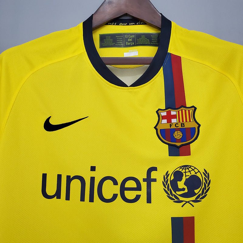 Camisa Barcelona Retrô 2008/2009 Amarela - Nike - Manto Club