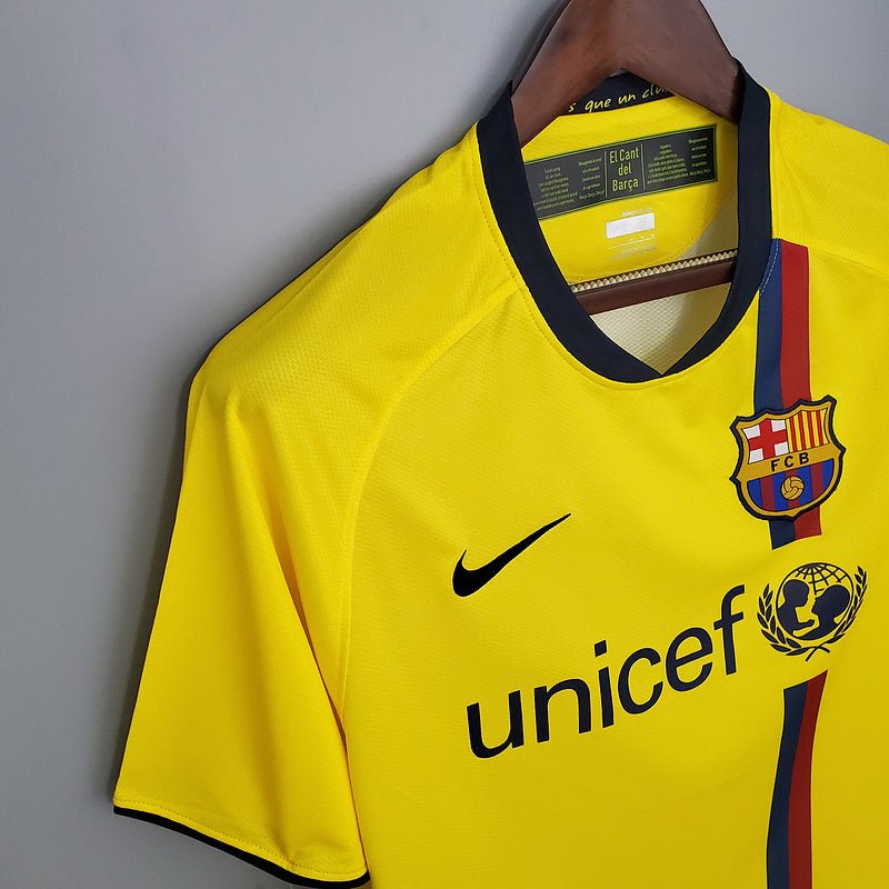 Camisa Barcelona Retrô 2008/2009 Amarela - Nike - Manto Club