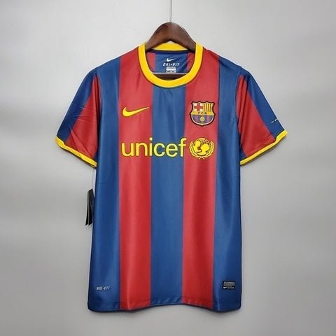 Camisa Barcelona Retrô 2010/2011 Azul e Grená - Nike - Manto Club