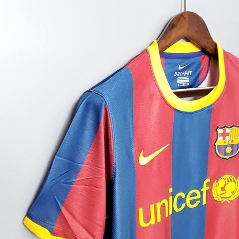 Camisa Barcelona Retrô 2010/2011 Azul e Grená - Nike - Manto Club