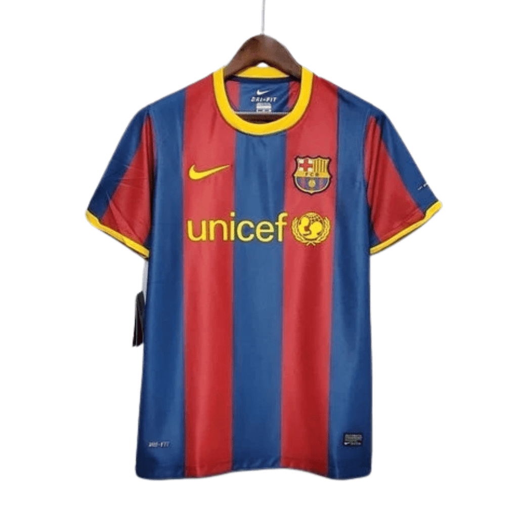 Camisa Barcelona Retrô 2010/2011 Azul e Grená - Nike - Manto Club