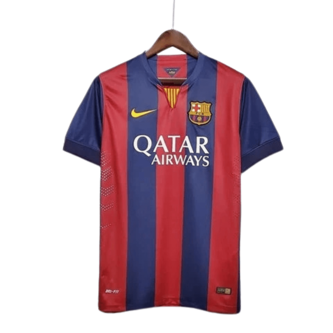 Camisa Barcelona Retrô 2014/2015 Azul e Grená - Nike - Manto Club