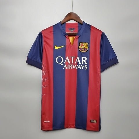 Camisa Barcelona Retrô 2014/2015 Azul e Grená - Nike - Manto Club