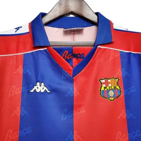 Camisa Barcelona Retrô 92/95 - Kappa - Azul e Grená - Manto Club