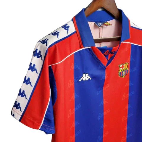 Camisa Barcelona Retrô 92/95 - Kappa - Azul e Grená - Manto Club
