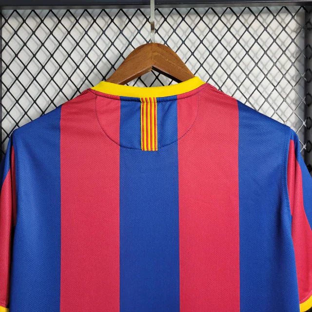 Camisa Barcelona Retrô I Home 2010/11 Torcedor Nike Masculino Vermelho e Azul - Manto Club