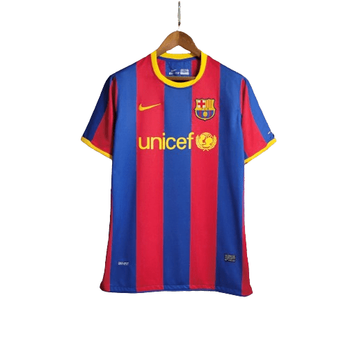 Camisa Barcelona Retrô I Home 2010/11 Torcedor Nike Masculino Vermelho e Azul - Manto Club