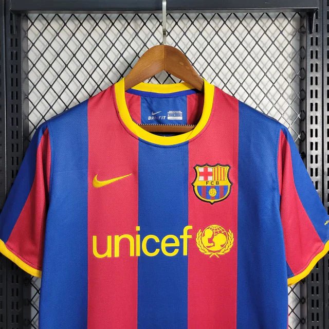 Camisa Barcelona Retrô I Home 2010/11 Torcedor Nike Masculino Vermelho e Azul - Manto Club