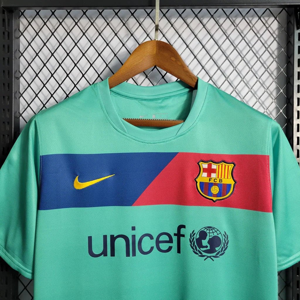 Camisa Barcelona Retrô II 10/11 Nike Masculina Verde - Manto Club
