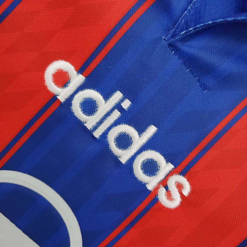 Camisa Bayern de Munique Retrô 1995/1997 Azul e Vermelha - Adidas - Manto Club