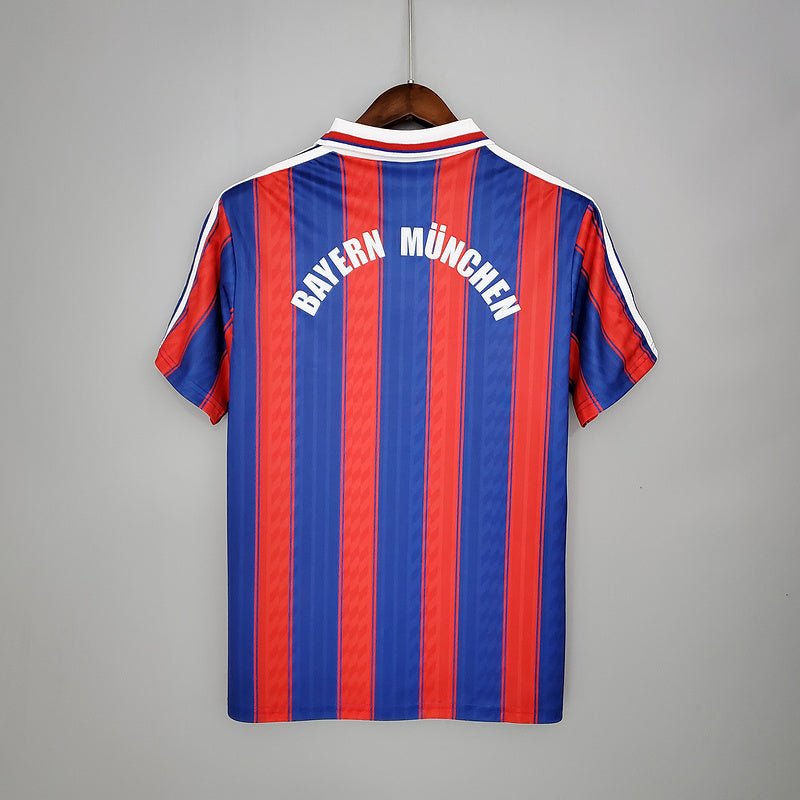 Camisa Bayern de Munique Retrô 1995/1997 Azul e Vermelha - Adidas - Manto Club