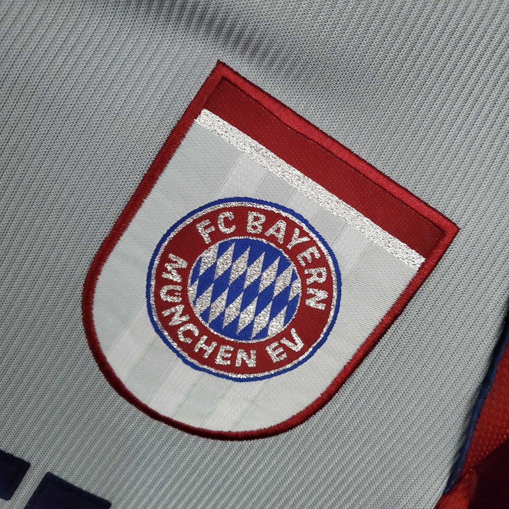 Camisa Bayern de Munique Retrô 1998/1999 Vermelha e Cinza - Adidas - Manto Club