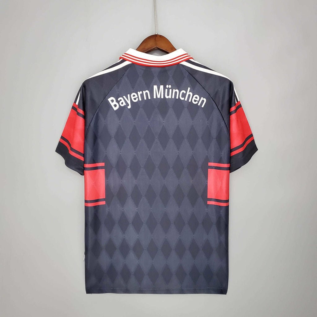 Camisa Bayern Retrô 1997/1999 Preta e Vermelha - Adidas - Manto Club