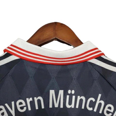 Camisa Bayern Retrô 1997/1999 Preta e Vermelha - Adidas - Manto Club