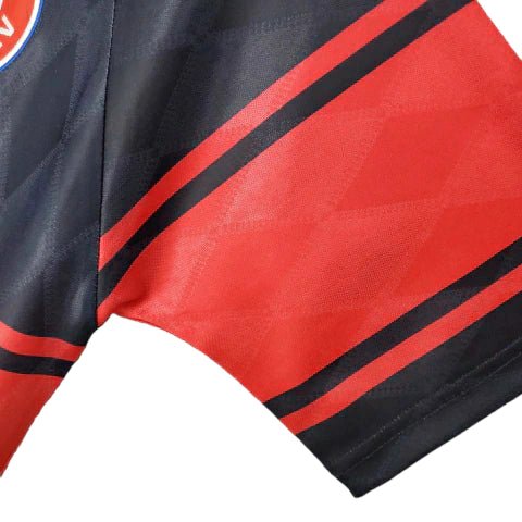 Camisa Bayern Retrô 1997/1999 Preta e Vermelha - Adidas - Manto Club