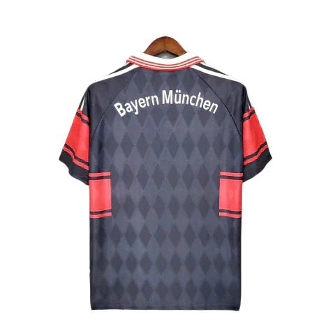 Camisa Bayern Retrô 1997/1999 Preta e Vermelha - Adidas - Manto Club
