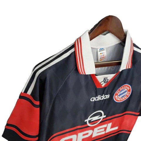 Camisa Bayern Retrô 1997/1999 Preta e Vermelha - Adidas - Manto Club