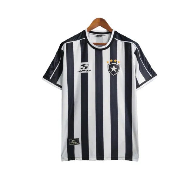Camisa Botafogo l Retrô 99/00 Torcedor Masculina - Preta e Branca - Manto Club