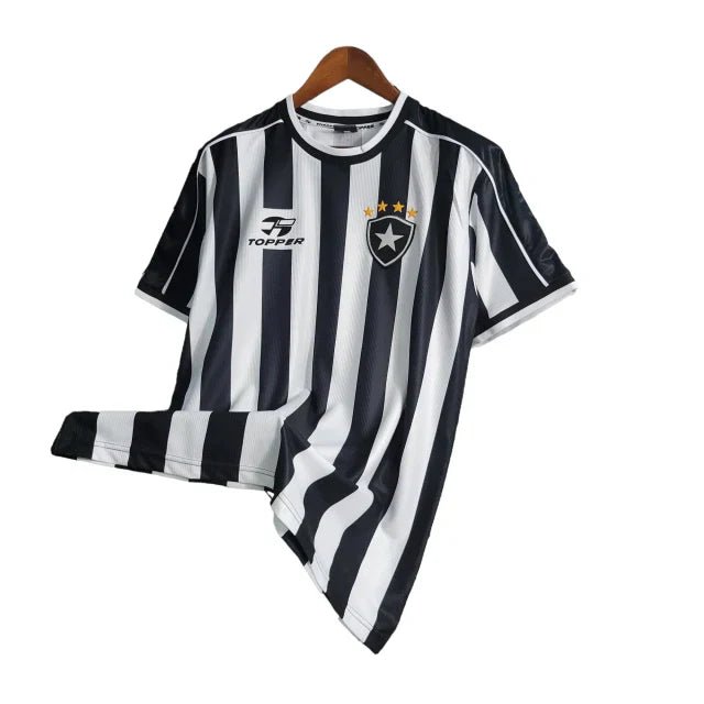 Camisa Botafogo l Retrô 99/00 Torcedor Masculina - Preta e Branca - Manto Club
